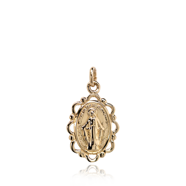 9K Gold Miraculous Medal