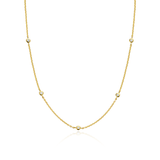 ti sento milano cz cubic zirconia yellow gold necklace