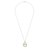 ti sento milano yellow gold silver mother of pearl cz cubic zirconia stones pendant necklace