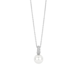 ti sento milano pearl silver cz cubic zirconia stones necklace pendant