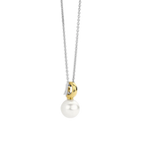 ti sento milano yellow gold pearl necklace pendant