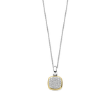 ti sento milano neckace pendant yellow gold silver cz cubic zirconia stones