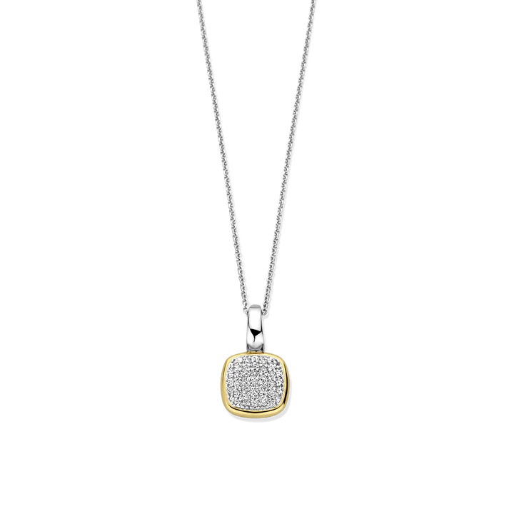 ti sento milano neckace pendant yellow gold silver cz cubic zirconia stones