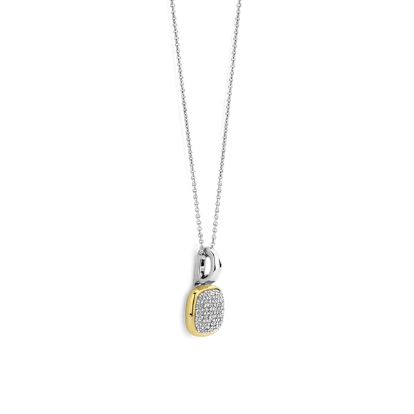 ti sento milano neckace pendant yellow gold silver cz cubic zirconia stones