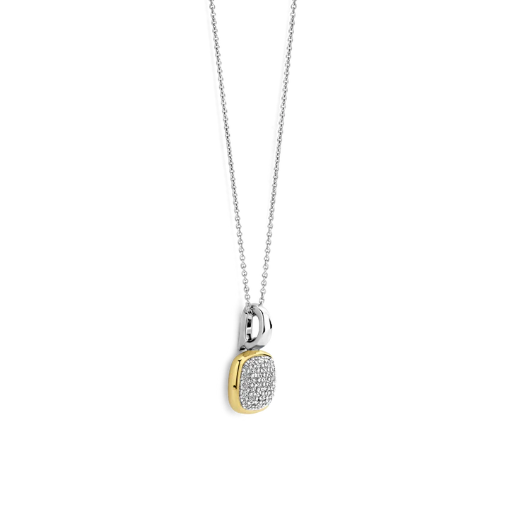 ti sento milano neckace pendant yellow gold silver cz cubic zirconia stones