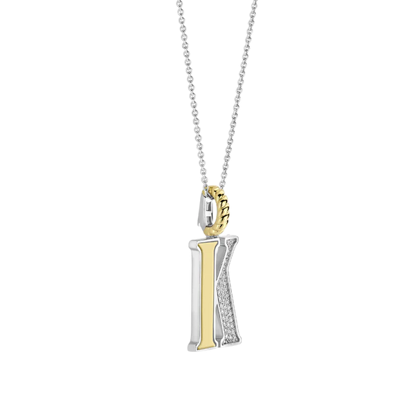 TI SENTO gold-plated silver Letter K Pendant
