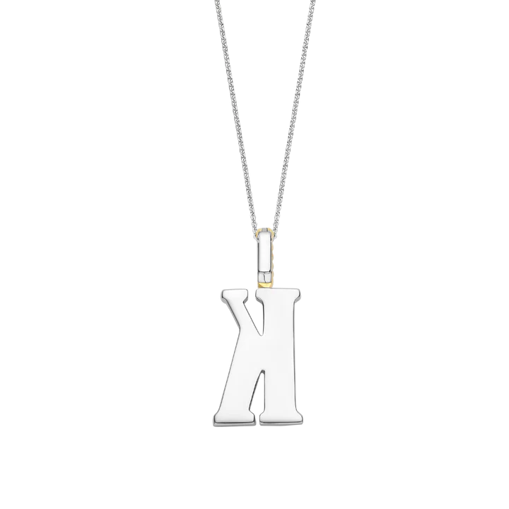TI SENTO gold-plated silver Letter K Pendant