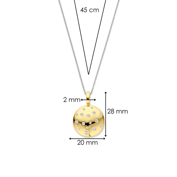 TI SENTO Gold-Plated Stardust Pendant