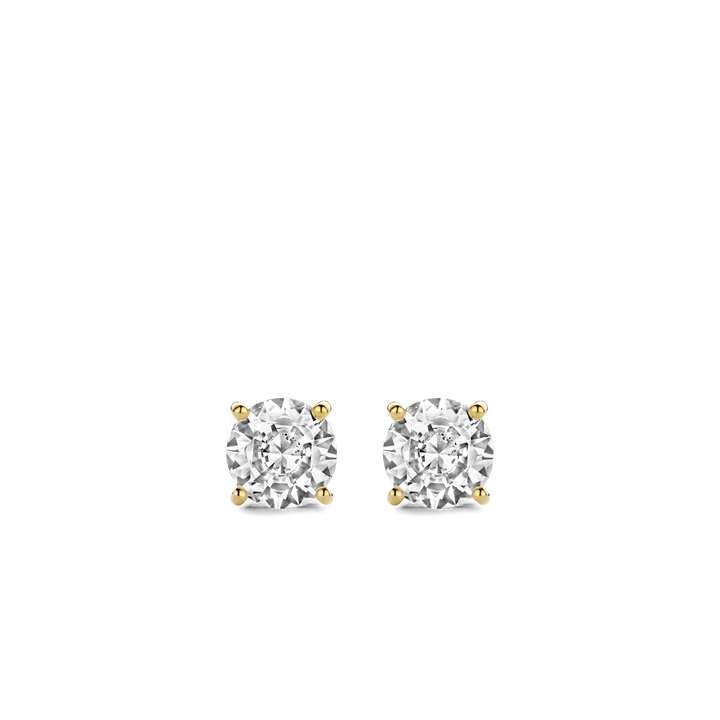 TI SENTO gold-plated stud earrings