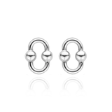 TI SENTO link ear charms in silver flaunt an iconic bold design. Crafted from the highest quality 925 sterling silver, they are then coated with a platinum layer