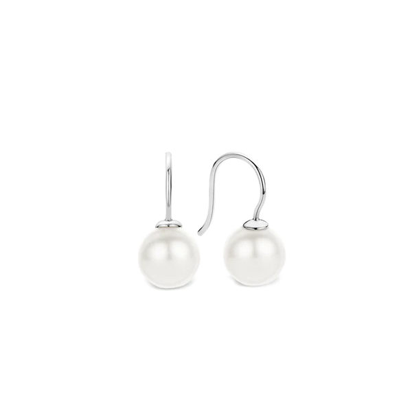lustrous white pearls, these TI SENTO earrings