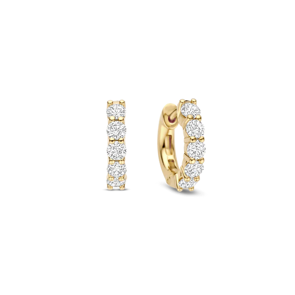 TI SENTO platinum-plated silver Earrings