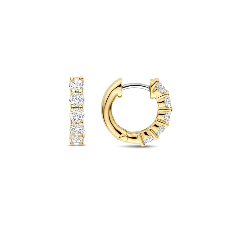 TI SENTO platinum-plated silver Earrings