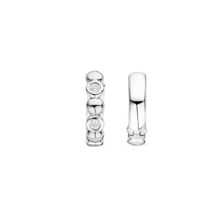 TI SENTO Silver Hoop Earrings