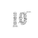 TI SENTO Silver Hoop Earrings