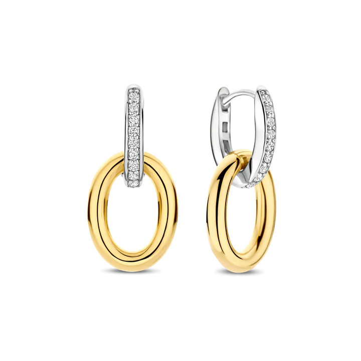 TI SENTO Gold-Plated Silver Drop Earrings