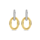 TI SENTO Gold-Plated Silver Drop Earrings