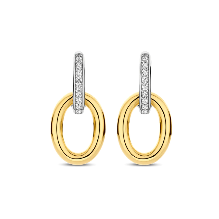TI SENTO Gold-Plated Silver Drop Earrings