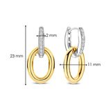 TI SENTO Gold-Plated Silver Drop Earrings