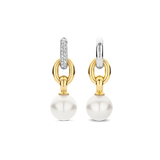 TI SENTO Gold-Plated Pearl Drop Earrings