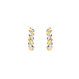 TI SENTO Gold-Plated Twisted Hoop Earrings