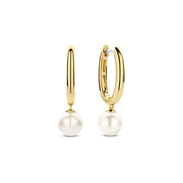 TI SENTO gold-plated silver pearl Earrings