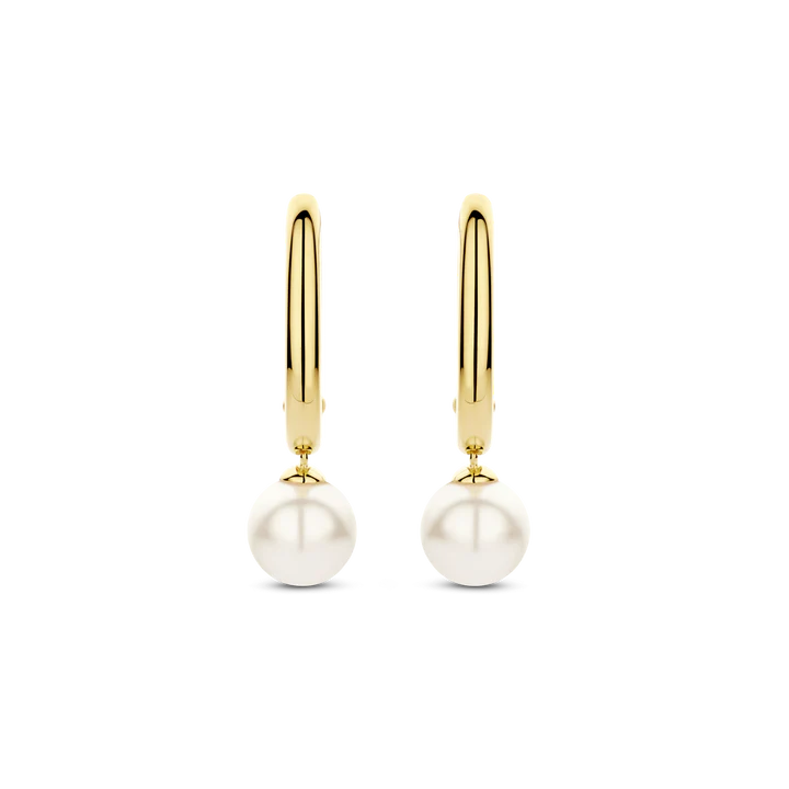 TI SENTO gold-plated silver pearl Earrings