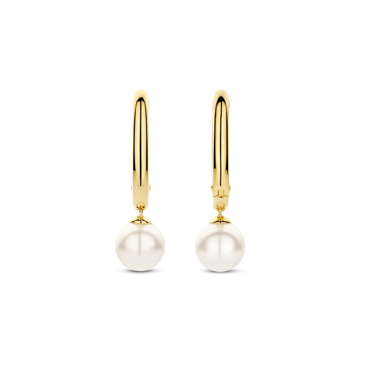 TI SENTO gold-plated silver pearl Earrings