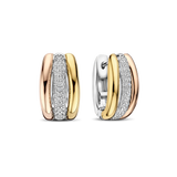 Triple Circle Zirconia Hoops