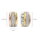 Triple Circle Zirconia Hoops