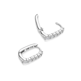 Zirconia Hoops are crafted from high-quality 925 sterling silver and designed in an elegant oval shape