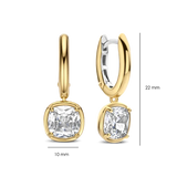 gold earrngs with cz stones