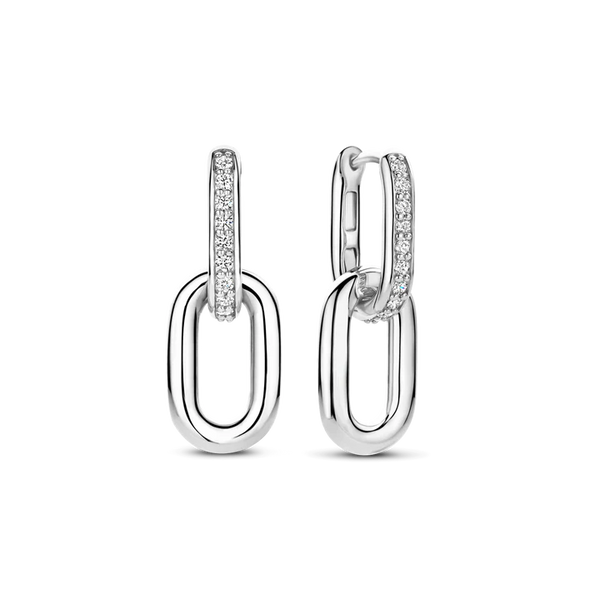 TI SENTO silver Link Earrings