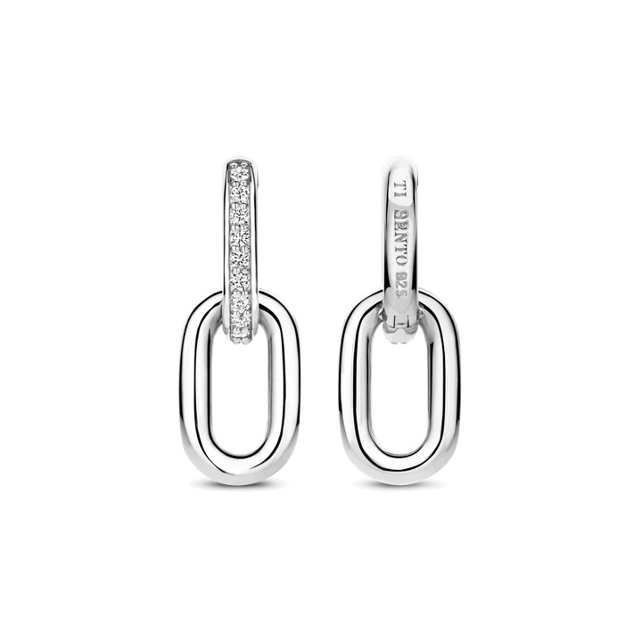 TI SENTO silver Link Earrings