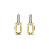 TI SENTO gold-plated silver Link Earrings