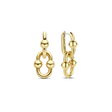 TI SENTO gold-plated link earrings
