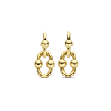 TI SENTO gold-plated link earrings