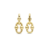 TI SENTO gold-plated link earrings