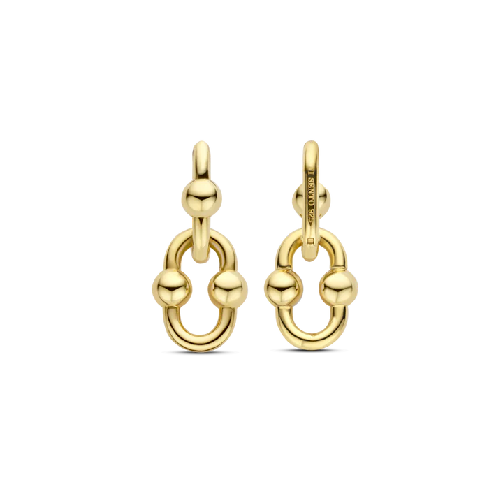 TI SENTO gold-plated link earrings