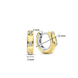 TI SENTO gold-plated hoops