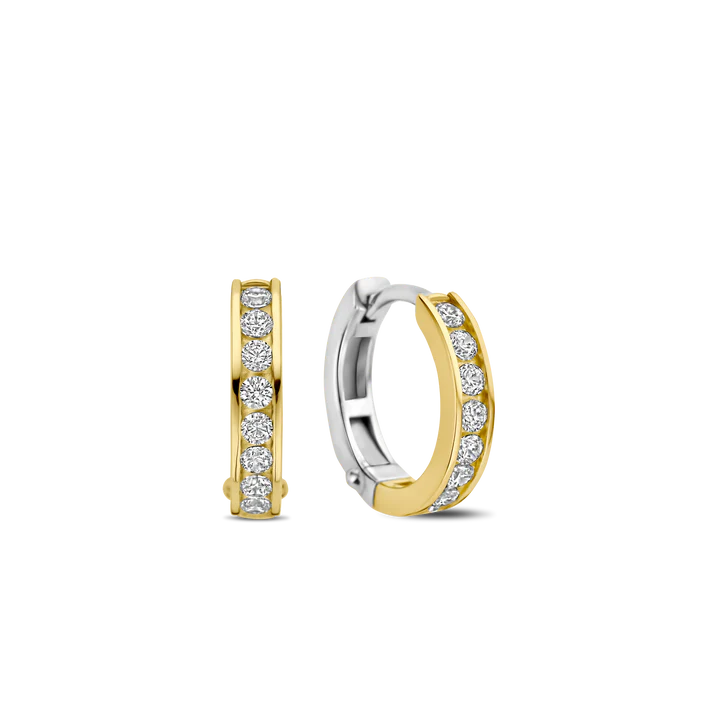 TI SENTO gold-plated silver Hoop Earrings