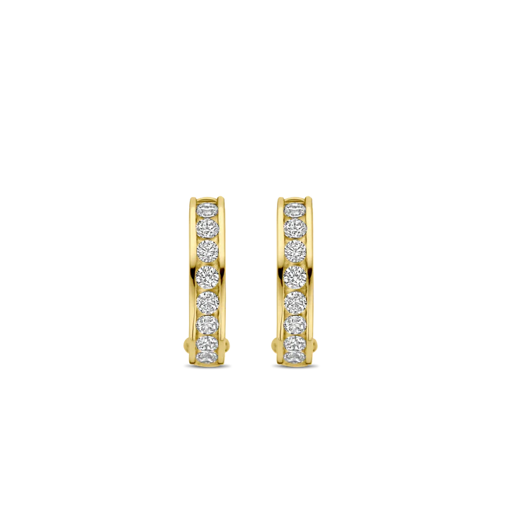 TI SENTO gold-plated silver Hoop Earrings