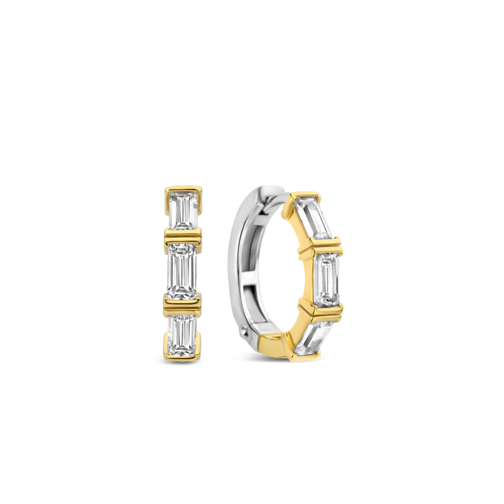 TI SENTO gold-plated silver Hoop Earrings