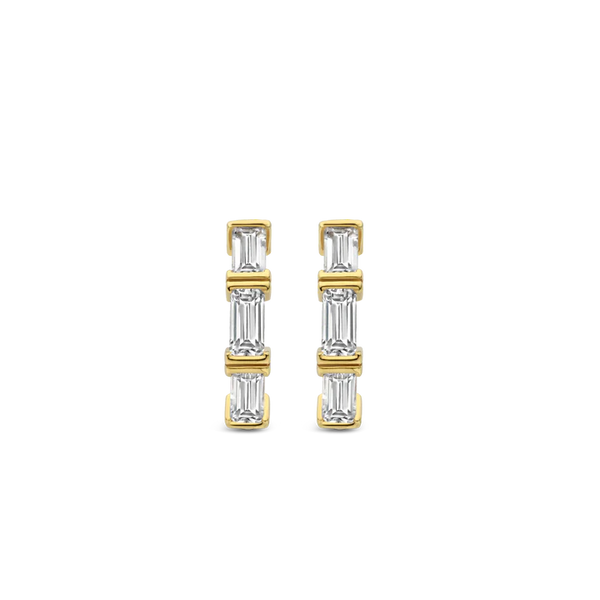 TI SENTO gold-plated silver Hoop Earrings