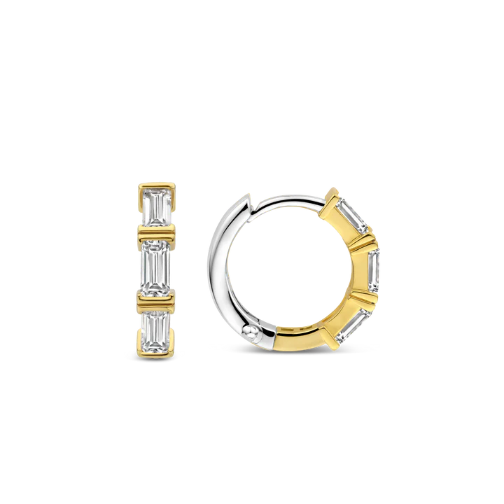 TI SENTO gold-plated silver Hoop Earrings