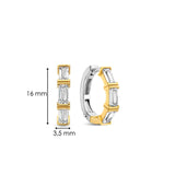 TI SENTO gold-plated silver Hoop Earrings