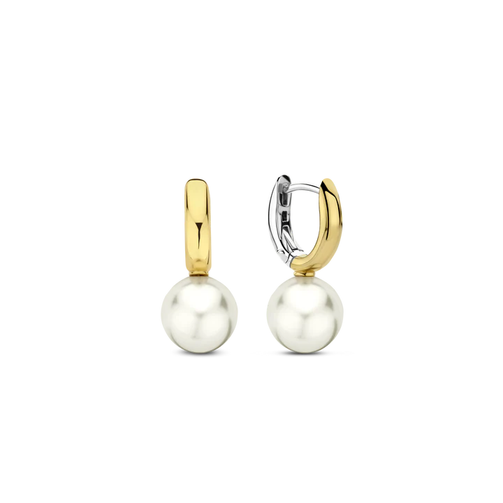 TI SENTO gold-plated Pearl Earrings