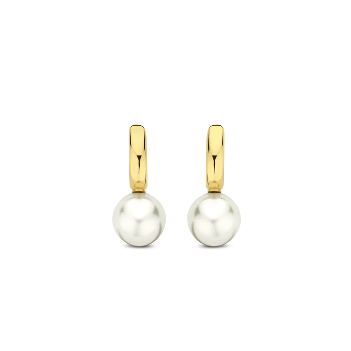 TI SENTO gold-plated Pearl Earrings