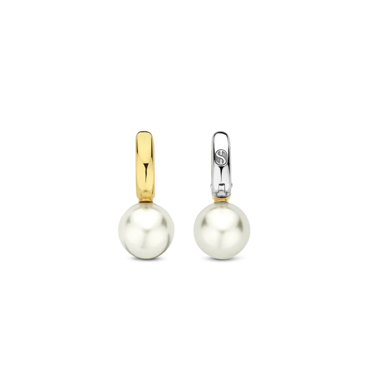 TI SENTO gold-plated Pearl Earrings