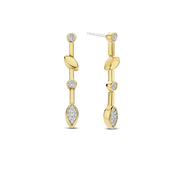 TI SENTO gold-plated silver Drop Earrings